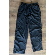 Nike Sportswear Lined Black Windbreaker Track Pants Mens Large L Vintage Y2K 90s - £23.29 GBP