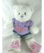 Build A Bear Hannah Montana Plush White Dressed with shoes 18 inch - £17.75 GBP