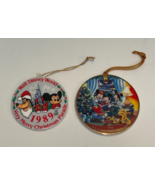 Walt Disney World Ornament Lot of 2 1989 1994 Small World Christmas Para... - £19.53 GBP