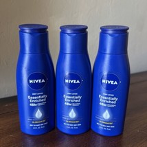 3 x NIVEA Travel Sz Body Lotion 48 Hour Moisture Dry Skin Essential Enriched 2.5 - £7.78 GBP
