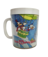 Vintage Walt Disney World Thermo Serv Mug Mickey Mouse Donald Duck Castle - £7.25 GBP