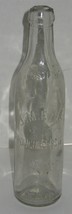 Vintage Clear J.M. Erts Poughkeepsie NY Glass Bottle Vase Barn Dig - $10.89