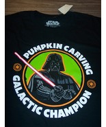 Star Wars DARTH VADER Halloween Pumpkin Carving T-Shirt Mens LARGE NEW w... - $364.46 MXN