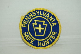 Vintage Pennsylvania Safe Hunter Embroidered Sew On Patch Circular - $14.24