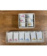 Set of 6 each Shafford Japan Floral Ceramic Napkin Rings and Place Cards... - £38.02 GBP