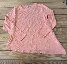 Isaac Mizrahi Live NWOT Women’s Asymmetric hem Long sleeve top size M Peach AL - £12.57 GBP