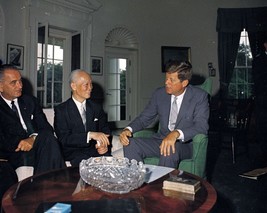 President John F. Kennedy with LBJ China Vice President Chen Cheng Photo... - £7.02 GBP+