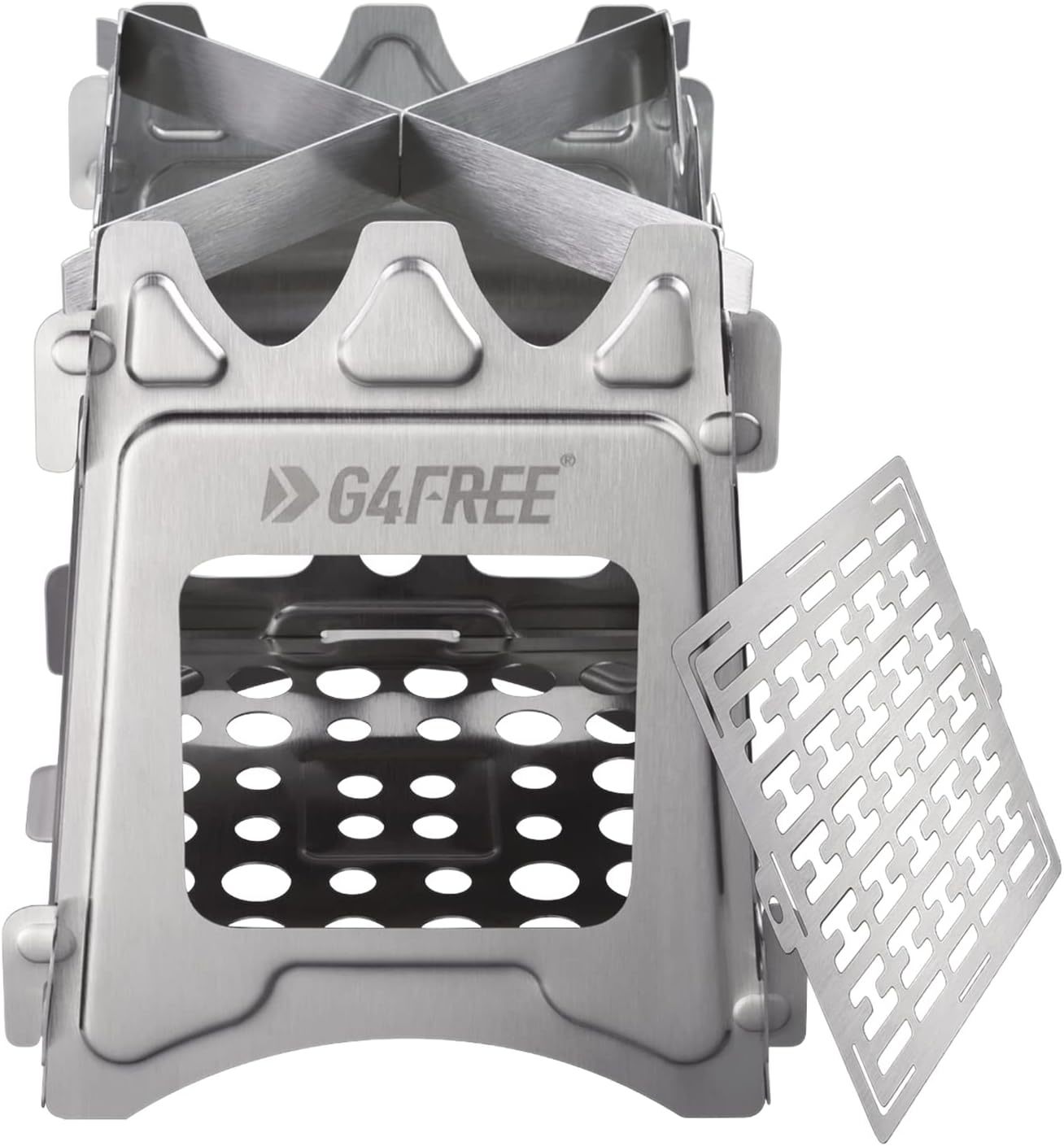 Portable Wood Stove With Folding Stainless Steel, Pocket Backpack, By G4... - $33.94