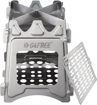 Portable Wood Stove With Folding Stainless Steel, Pocket Backpack, By G4... - $33.94