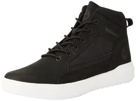 Timberland Men&#39;s Allston Mid Lace Up Sneaker, Black Nubuck, 11 - £113.11 GBP+