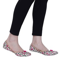 Women bellies Punjabi Jutti Indian ethnic Wedding Mojari flat US Size 6-11 FPK - £23.79 GBP