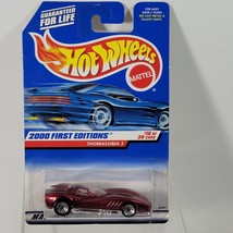 2000 Hot Wheels First Editions Thomassima 3 Red Candy Metallic Vintage - £5.34 GBP
