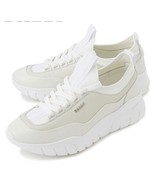 BALLY Womens BIKKI Sheepskin Plain Leather Logo Sneakers White BNWB - £141.50 GBP
