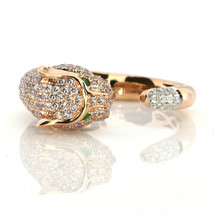 0.88ct Natural Fancy Pink Purple Diamond  Engagement Ring Tiger 18K VS-SI - $3,972.25