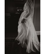 Wedding dress Gown/Tulle Pearl Overlay Dress/ Pearl Wedding Gown/Bridal ... - $550.37