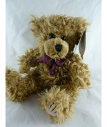 First Main Brown Shaggy Teddy Bear Plush Sitting Size 6&quot; Mint with tag - $13.52 CAD