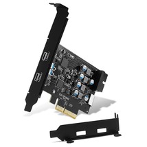 Usb C Pcie Expansion Card Superspeed 10Gbps With 2 Usb C And 2 Internal ... - £51.59 GBP