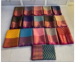 Banarasi Semi Katan Khaddi Georgette Soft Silk Saree, A Perfect Gift for Mum, We - £57.07 GBP