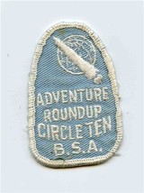 Adventure Roundup Sew On Patch Circle Ten Boy Scouts of America Rocket Ship - £17.36 GBP