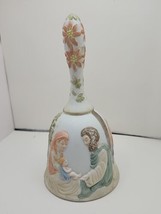 Vtg 1982 Lefton China Geo Z Christopher Collection Porcelain Nativity Bell 03431 - £11.98 GBP