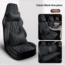 Car Universal Leather Semi-surrounded High-end Five-seat Seat Cover - $153.38