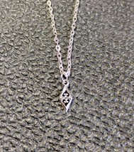 925 Sterling Silver Plated Double Heart Necklace Silver Color - $245.38 MXN