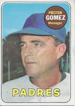 1969 Topps Preston Gomez 74 Padres VG - £0.78 GBP