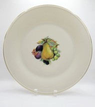 Vintage Lenox Dinner Plate Special Gold Trim Large Fruit Center 10.5&quot; - £6.95 GBP