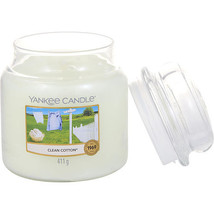 Yankee Candle By Yankee Candle Cl EAN Cotton Scented Medium Jar 14.5 Oz - £21.53 GBP