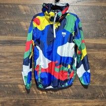 DGK Hooded Jacket Skateboards Colorful Camo Pullover Windbreaker 1/4 Zip... - $21.80