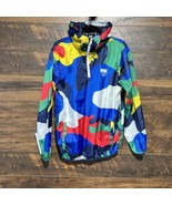 DGK Hooded Jacket Skateboards Colorful Camo Pullover Windbreaker 1/4 Zip... - $21.80