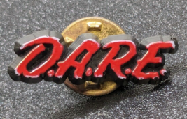 D.A.R.E. Drug Abuse Resistance Education Plastic Lapel Hat Jacket Pin - ... - £7.76 GBP