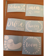 Set Of Labels|Essential Oils|Feet Spray|Room|Thieves Cleaner|Vinyl|Decal... - $130.95 MXN