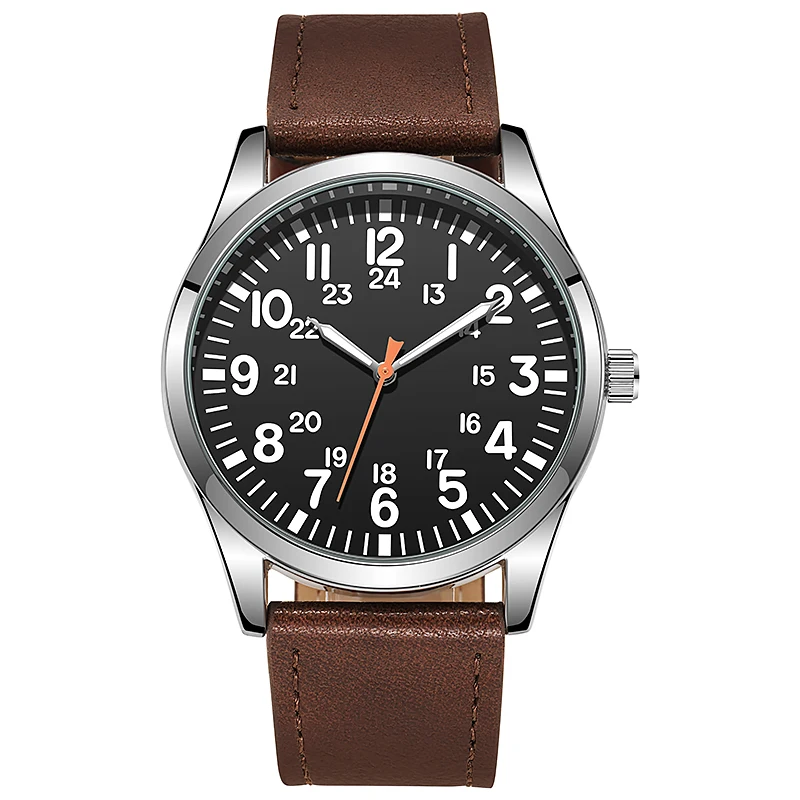Field Watch 42mm Easy Reading Japanese Movement 24H Display - $22.97