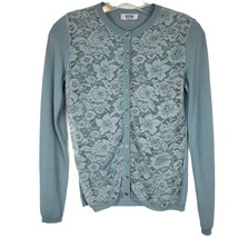 Moschino Cheap And Chic Blue Green Lace Cardigan  - $95.00