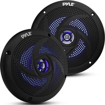 Pyle Marine Speakers: 1 Pair (5.25-Inch 2-Way Waterproof And, Plmrs53Bl (Black). - £46.36 GBP