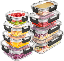 8 Pack Glass Food Storage Containers with Lids, Meal Prep Containers, Ai... - $35.83