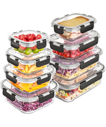 8 Pack Glass Food Storage Containers with Lids, Meal Prep Containers, Ai... - $661.11 MXN