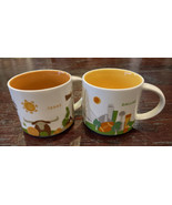 2 Starbucks -You Are Here- DALLAS &amp; TEXAS Coffee Mugs YAH 14oz Stackable - $649.54 MXN