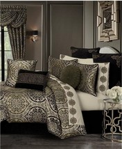 New J. Queen New York Terra Damask 4-Pc. Queen Comforter Set Black - $395.99