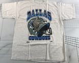 Vintage Dallas Cowboys T Shirt Mens Extra Large Light Heather Grey Deads... - $39.59