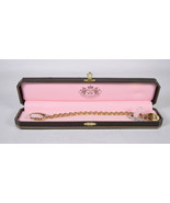 Juicy Couture Lucky Horeshoe Heart Charm Bracelet Rhinestone Crystals Re... - $48.74 CAD