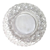 Westmorland Forget Me Not Clear Dessert Luncheon Vintage Plate Lattice Edge - £13.92 GBP