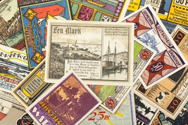 1920&#39;s Alemania Notgeld Dinero 25pc Náutico - Lilienthal,Muritz,Westerland - $1,969.64 MXN