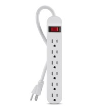 Belkin 6-Outlet Power Strip With 3ft Cord, White - £11.98 GBP