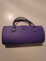 Vintage Clutch Purse Case Soild Purple Travel - £15.69 GBP