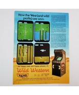 Vintage Taito WILD WESTERN Arcade Machine Game Original Flyer 1980 Adver... - £14.00 GBP