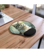 Cat Lover&#39;s Wrist Rest Mouse Pad - Personalized Office Accessory with Fe... - $42.13 CAD