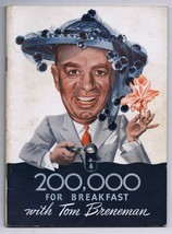 ORIGINAL Vintage 1943 Kellogg&#39;s Tom Breneman 200,000 For Breakfast Book - £23.73 GBP