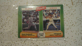 1992 French&#39;s Baseball Cards Sealed Hangtag Pack, 3 Cards Knoblauch/Bagwell. - £5.27 GBP